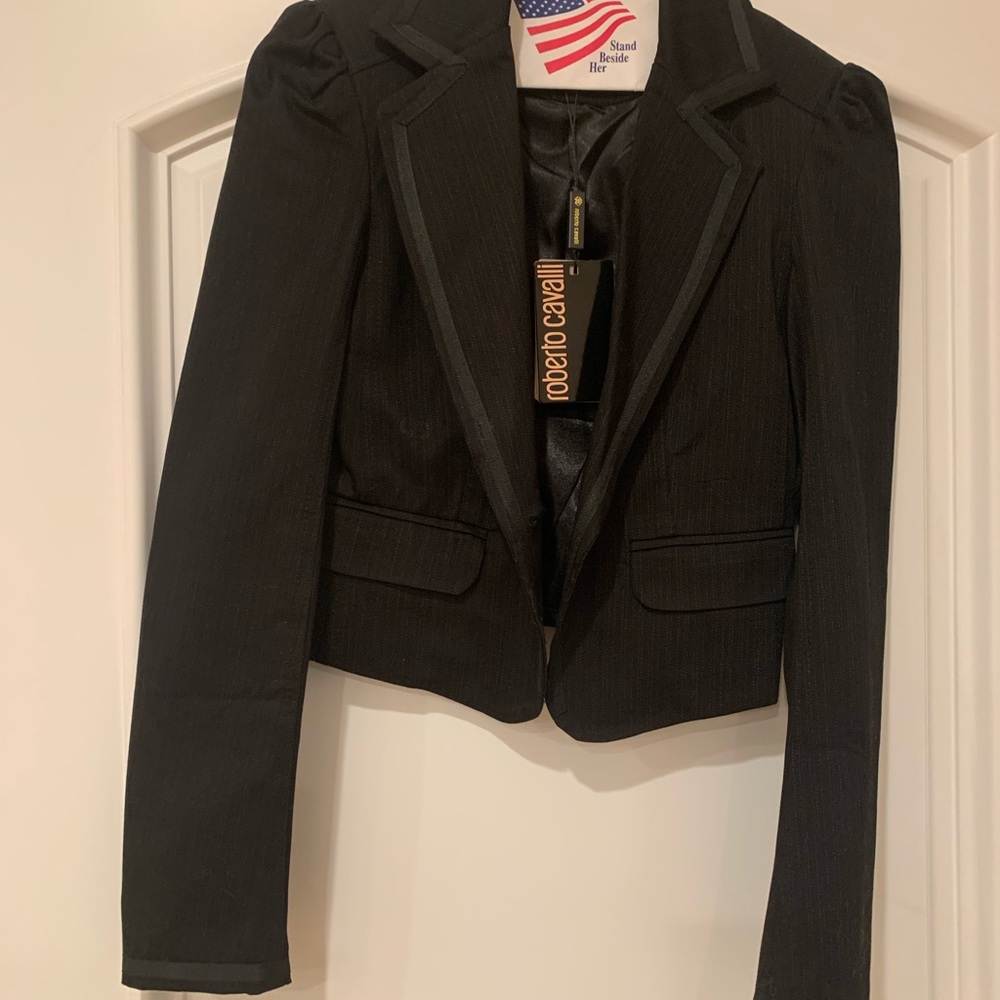 Roberto Cavalli Elegant Black Blazer